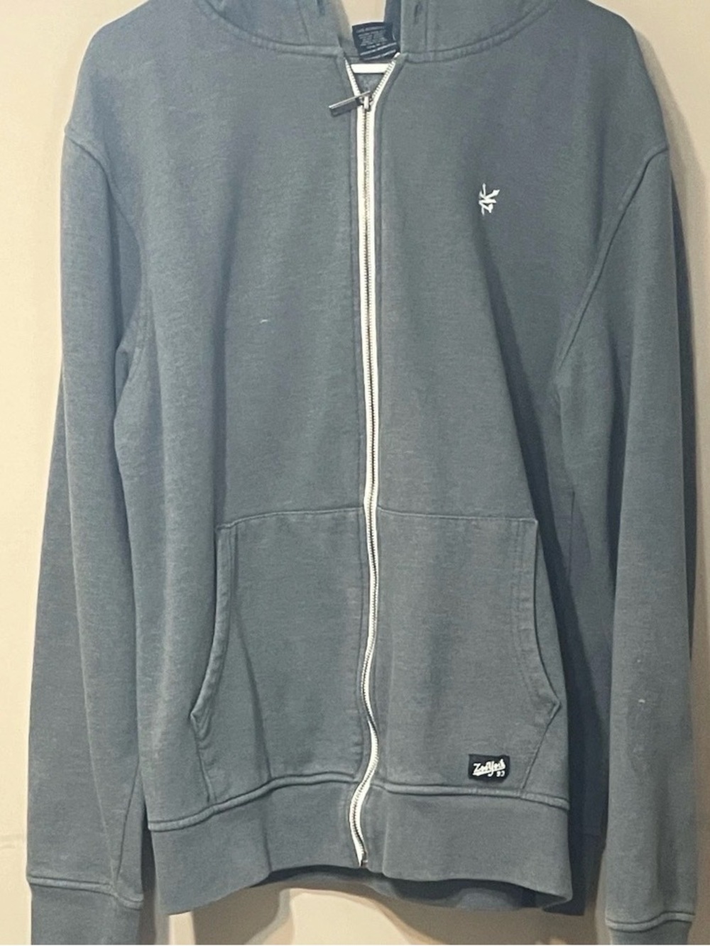 Zoo York Men's Dark Gray Full-Zip Hoodie